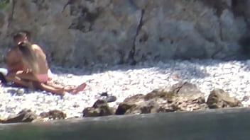 bikini beach couple