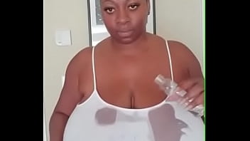 ebony huge boob