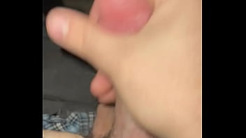 rubbing the cum in