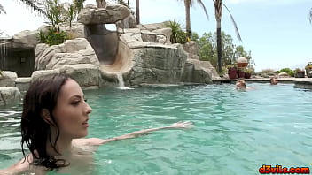 super hot poolside groupsex