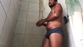 guy drops the soap