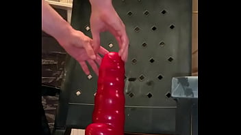 extreme dildo riding anal