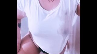 wet t shirt tits