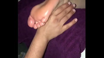 cum licking of feet