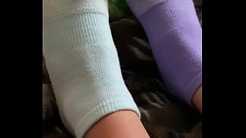 sister wearing socks