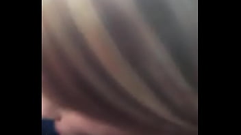 smart blonde making blowjob