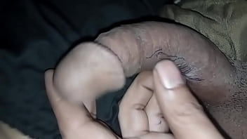 choke dick with hand