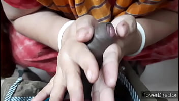 sis topless hand job