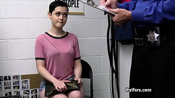 blinde with short hair