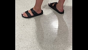 candid feet sandals