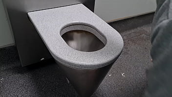 cum pushing toilet