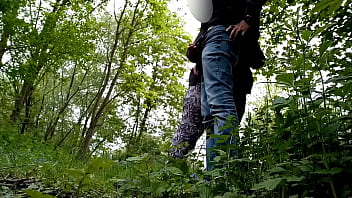 public pissing over unknown