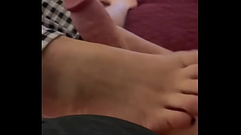 woman foot injury