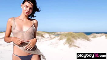 naked girl beach
