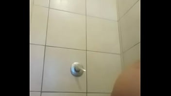 girl showering