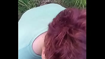 tomboy blowjob chubby outdoor