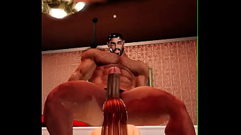 paddling his balls
